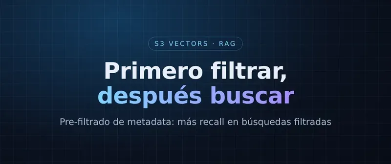 Cover image for S3 Vectors Now Filters Before It Searches: Metadata Pre-Filterin